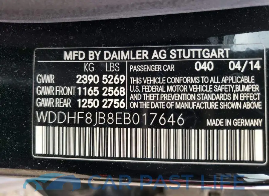 WDDHF8JB8EB017646# 12