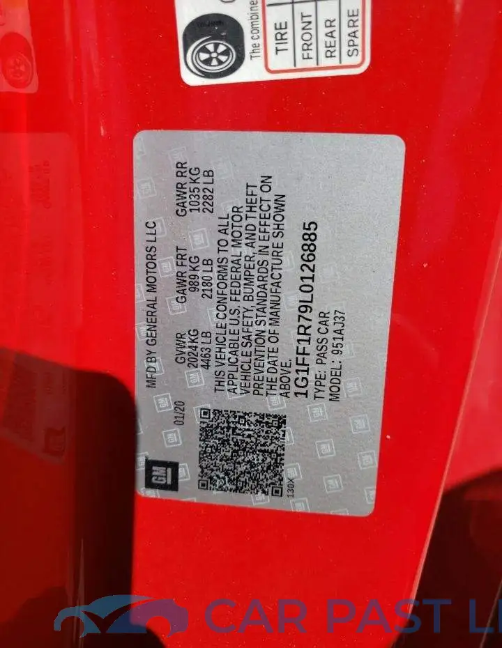 1G1FF1R79L0126885# 12