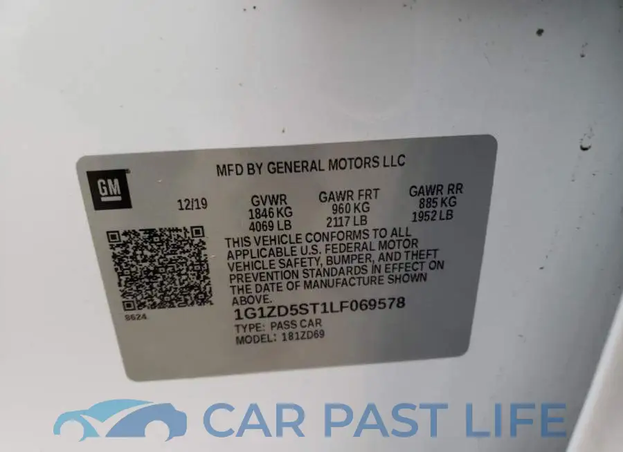 1G1ZD5ST1LF069578# 12