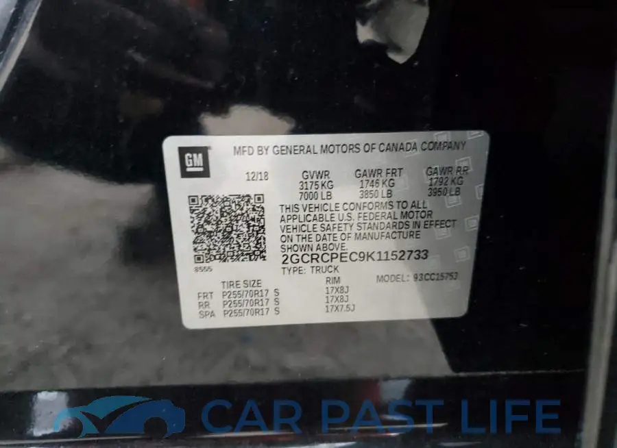 2GCRCPEC9K1152733# 12