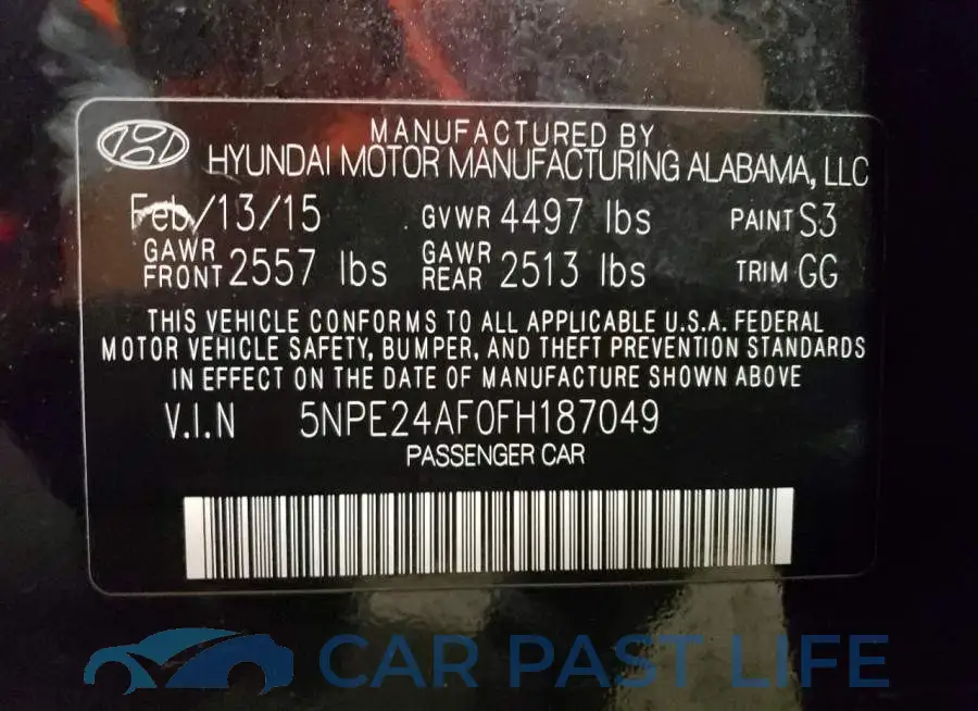 5NPE24AF0FH187049# 12