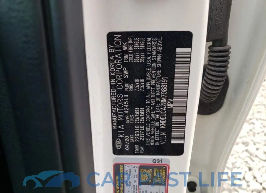 KNDEUCA28M7088191# 12