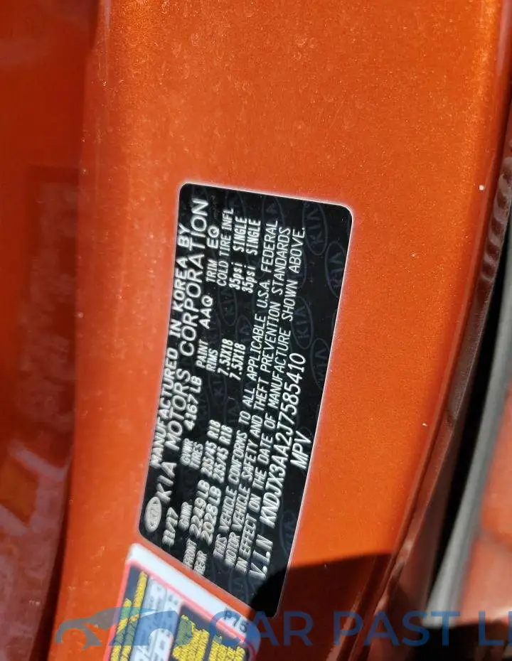 KNDJX3AA2J7585410# 13