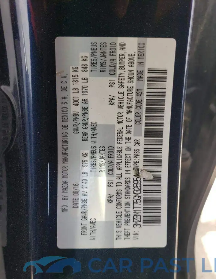 3MZBM1T75GM325954# 13