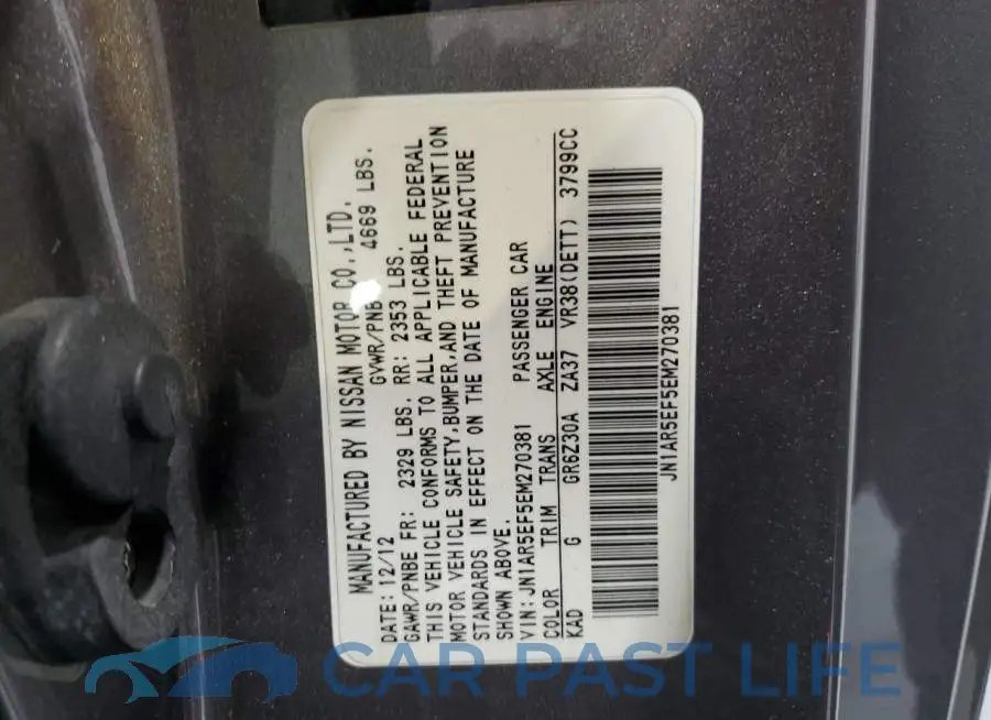 JN1AR5EF5EM270381# 12