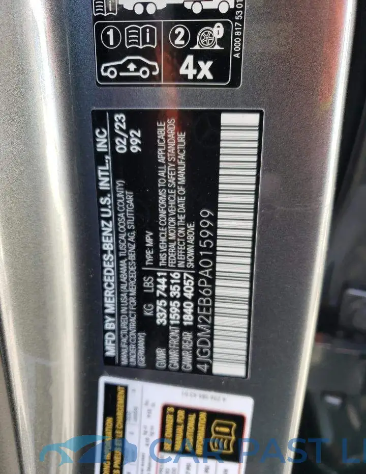 4JGDM2EB6PA015999# 12