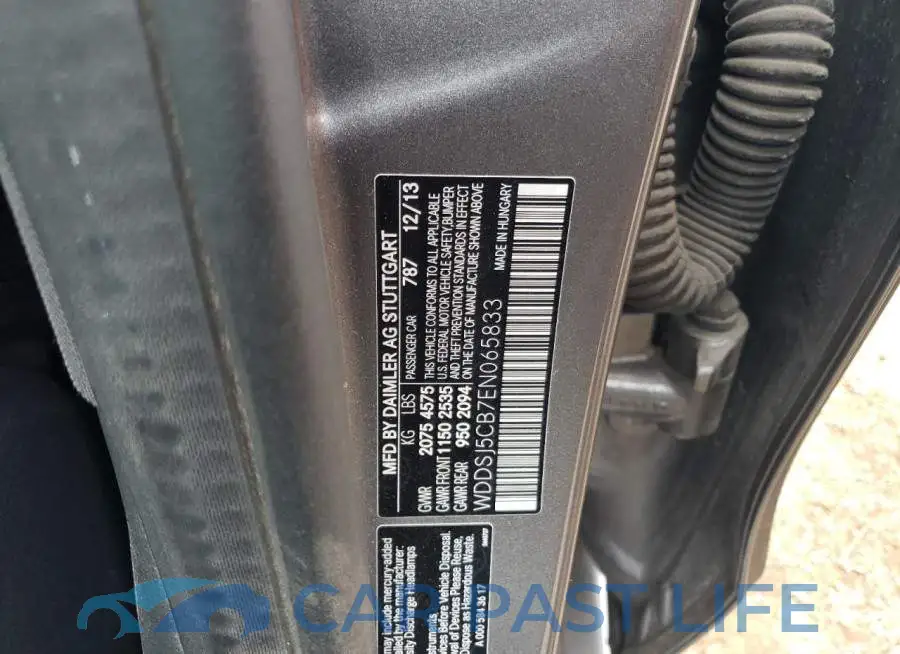 WDDSJ5CB7EN065833# 12