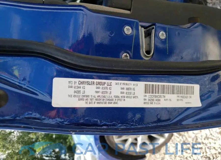 1C3CDFBBXED851794# 12