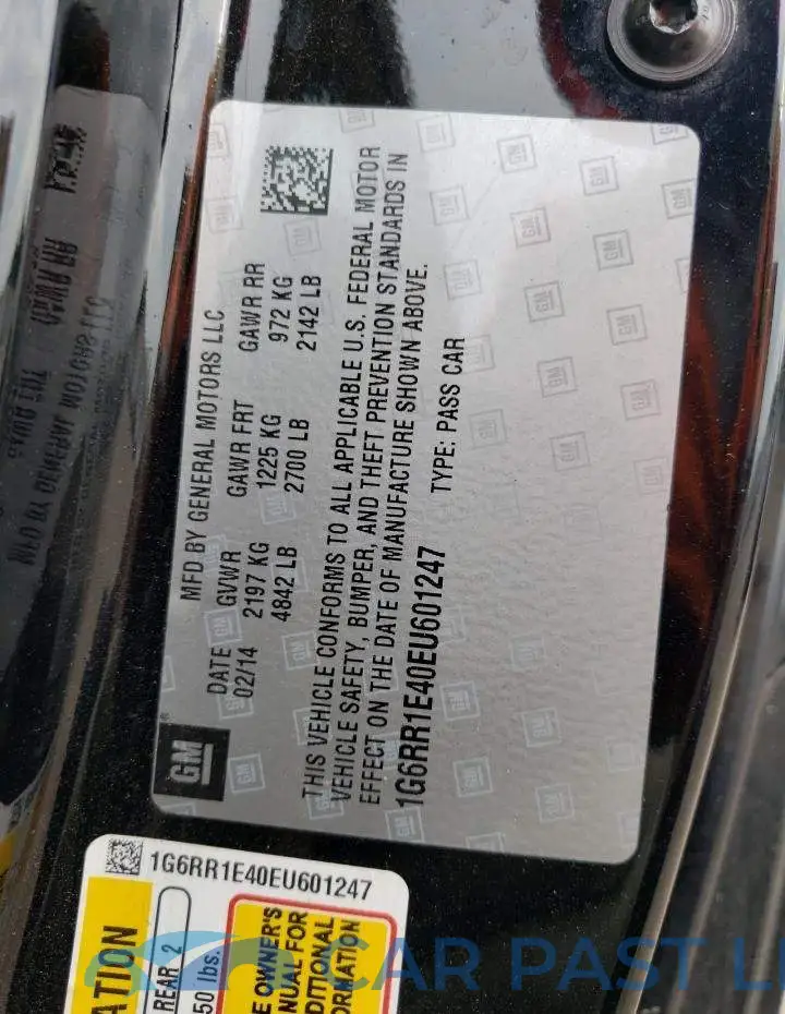 1G6RR1E40EU601247# 13