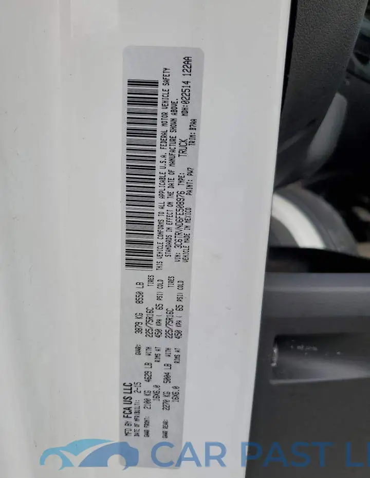 3C6TRVND6FE508976# 14