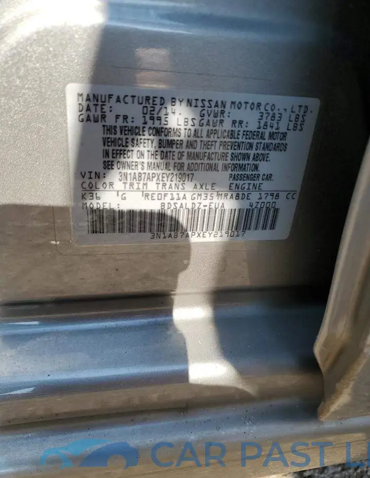 3N1AB7APXEY219017# 12