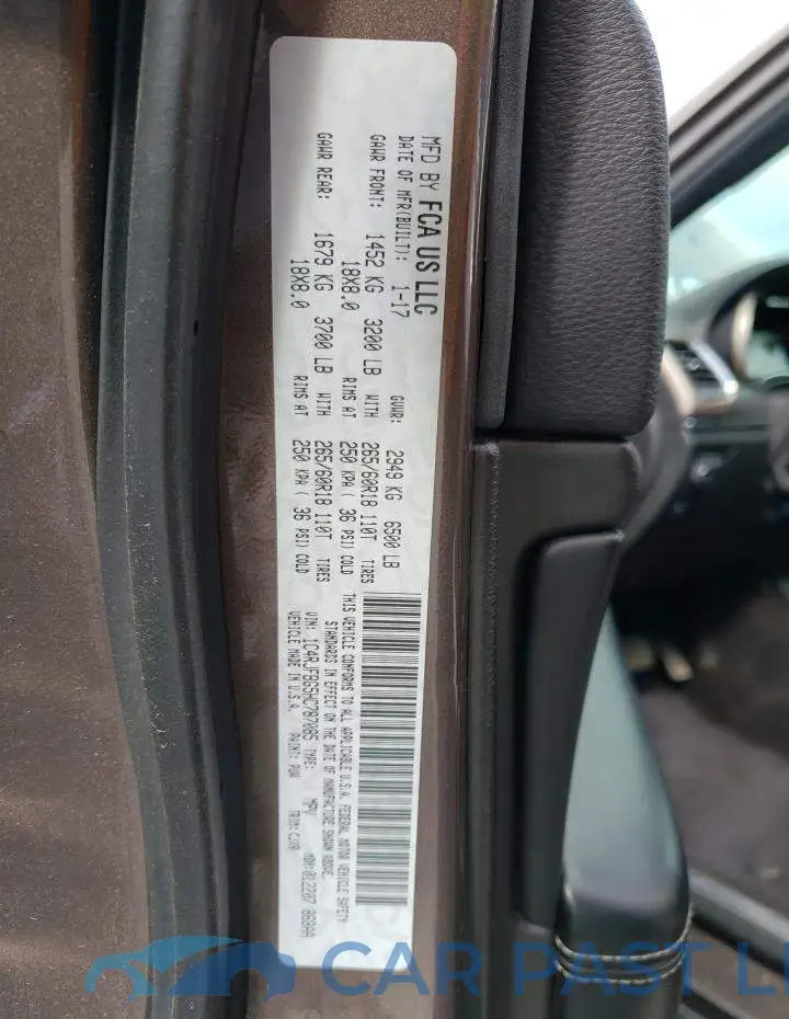 1C4RJFBG5HC787085# 13