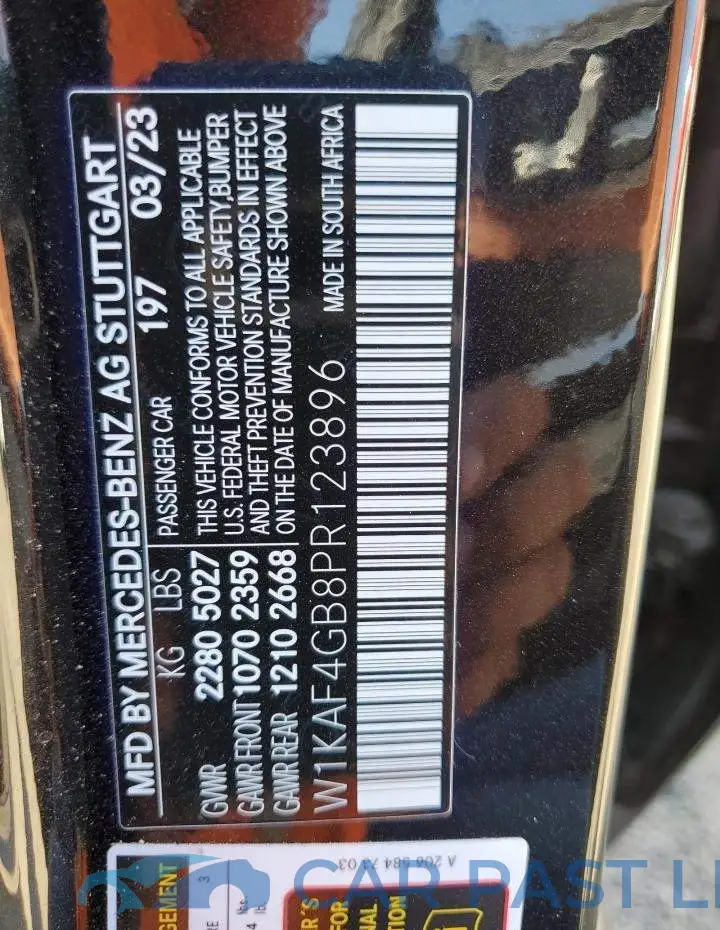 W1KAF4GB8PR123896# 13