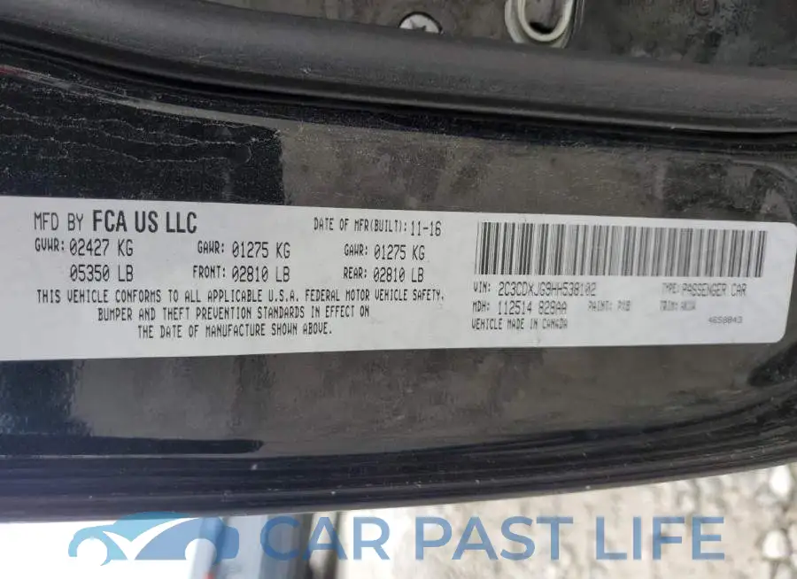 2C3CDXJG9HH538102# 12