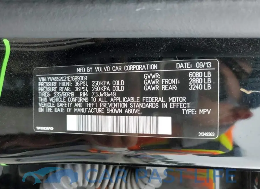 YV4952CZ1E1689009# 14