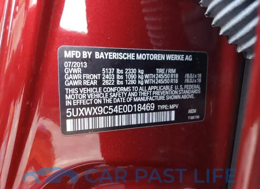 5UXWX9C54E0D18469# 13