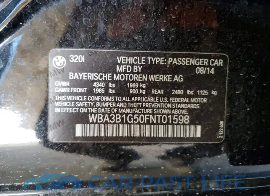 WBA3B1G50FNT01598# 12