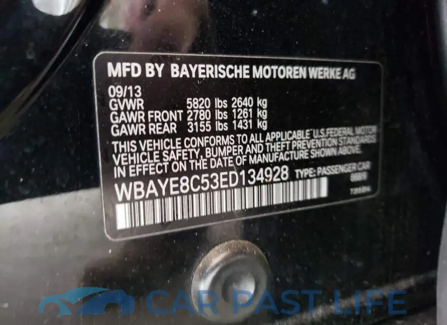 WBAYE8C53ED134928# 13