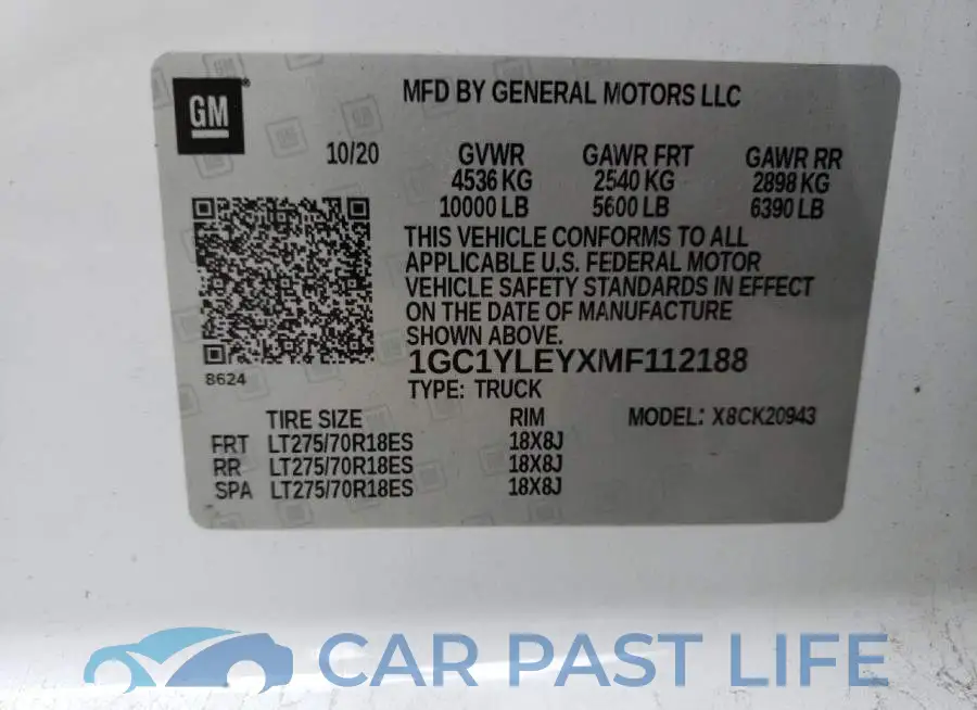 1GC1YLEYXMF112188# 12