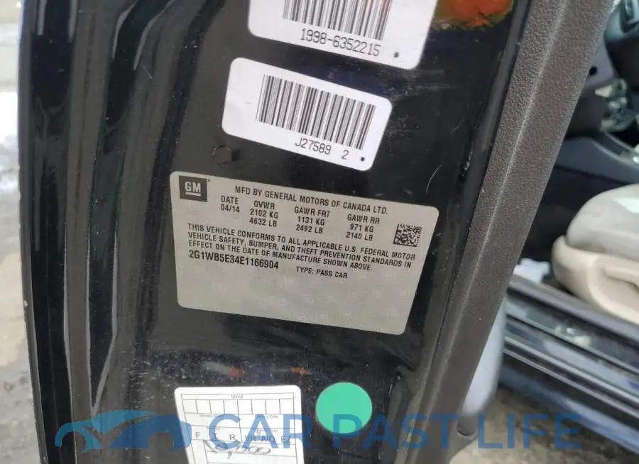 2G1WB5E34E1166904# 12