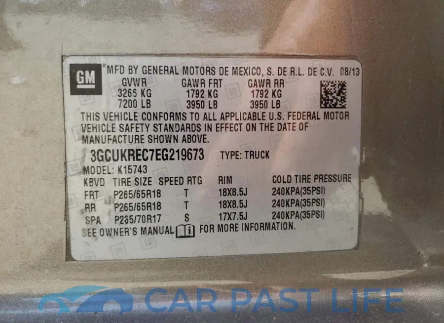 3GCUKREC7EG219673# 12