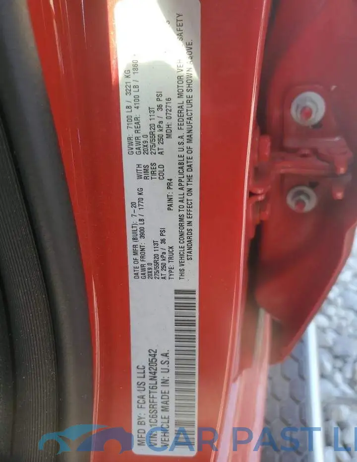 1C6SRFFT6LN420542# 12