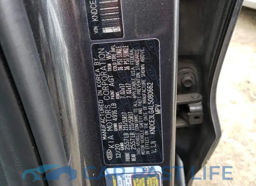 KNDCE3LG4L5080662# 13