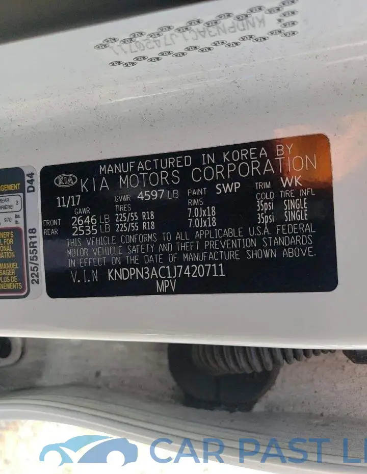 KNDPN3AC1J7420711# 12
