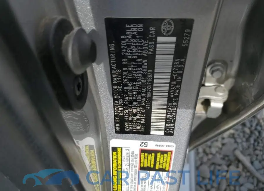 4T1B11HK2KU716679# 12