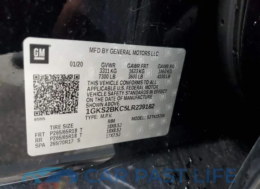 1GKS2BKC5LR239182# 12