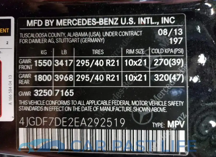 4JGDF7DE2EA292519# 13