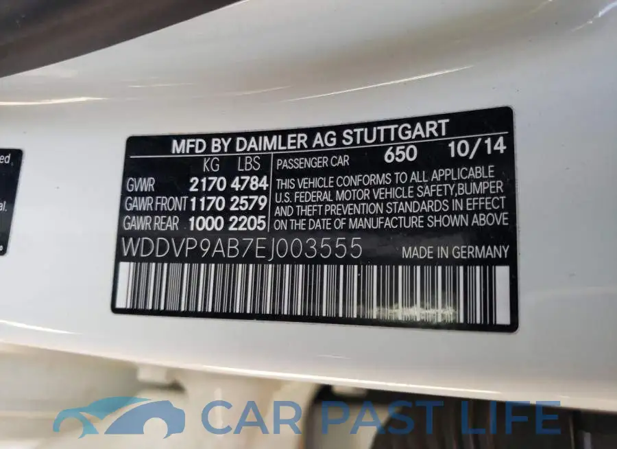 WDDVP9AB7EJ003555# 12