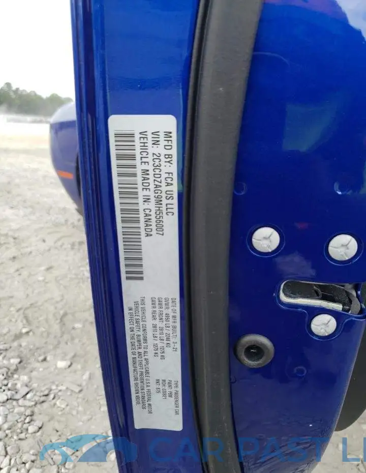 2C3CDZAG9MH556007# 12