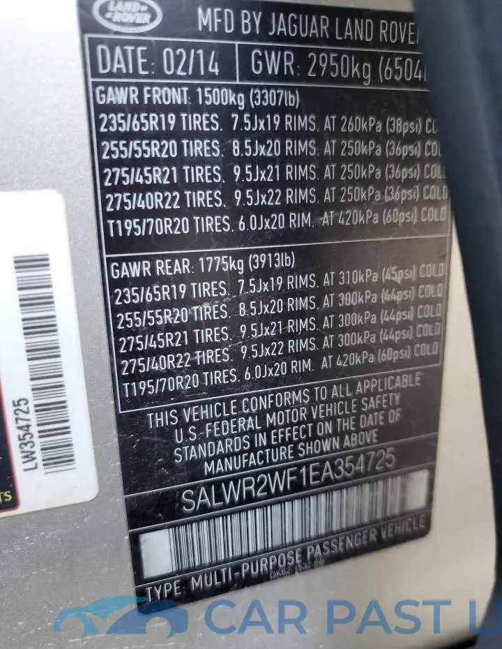 SALWR2WF1EA354725# 12