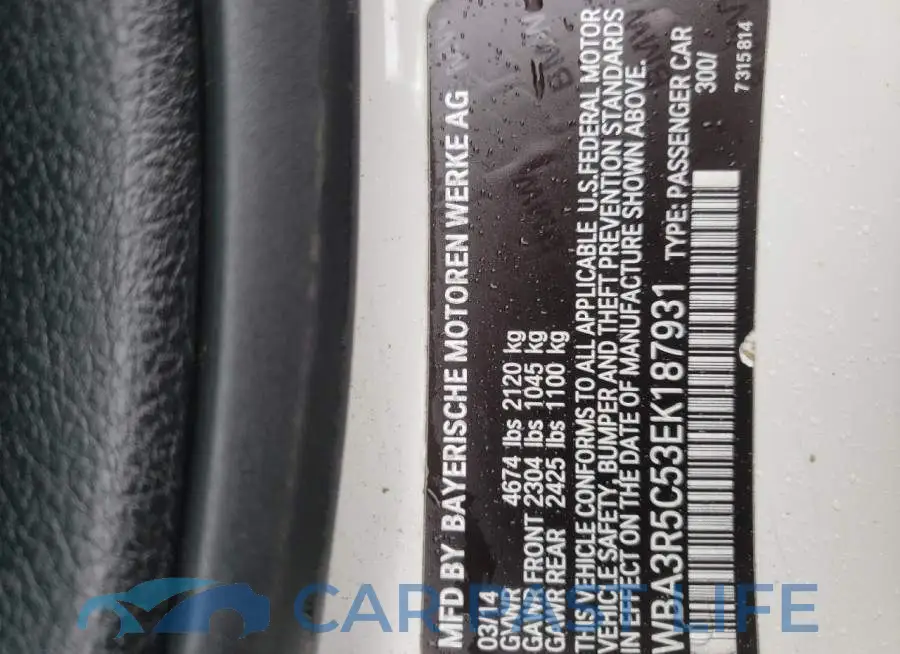 WBA3R5C53EK187931# 13