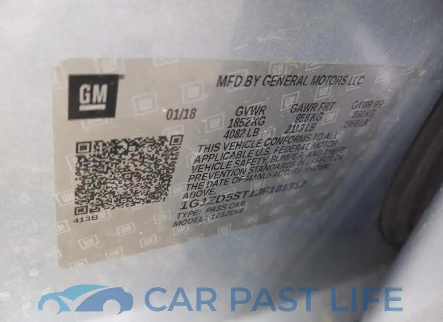 1G1ZD5ST1JF181312# 13
