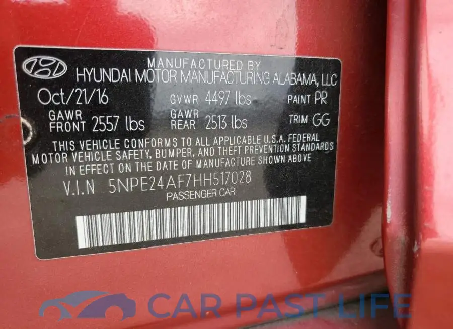 5NPE24AF7HH517028# 12