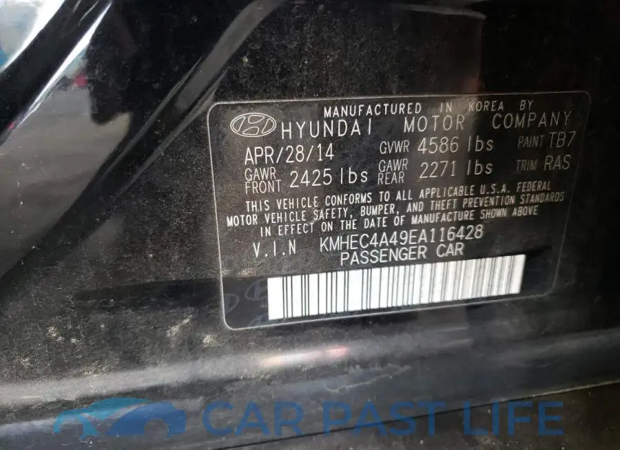 KMHEC4A49EA116428# 12