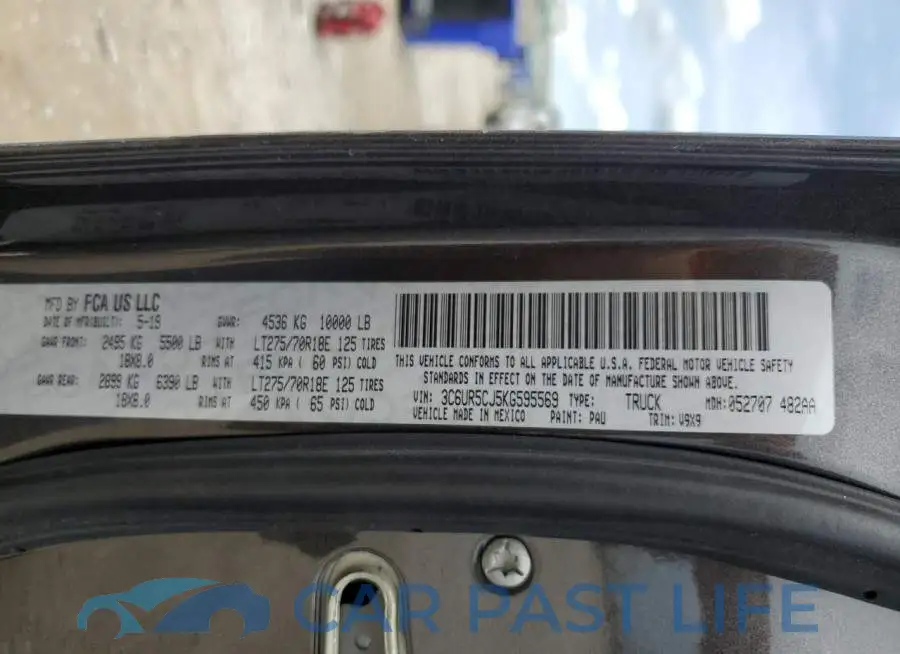 3C6UR5CJ5KG595569# 12