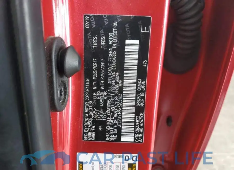 JTEZU5JR6K5205183# 13