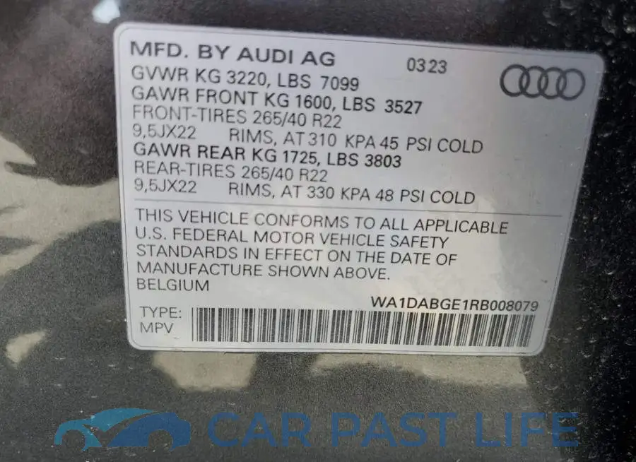 WA1DABGE1RB008079# 13