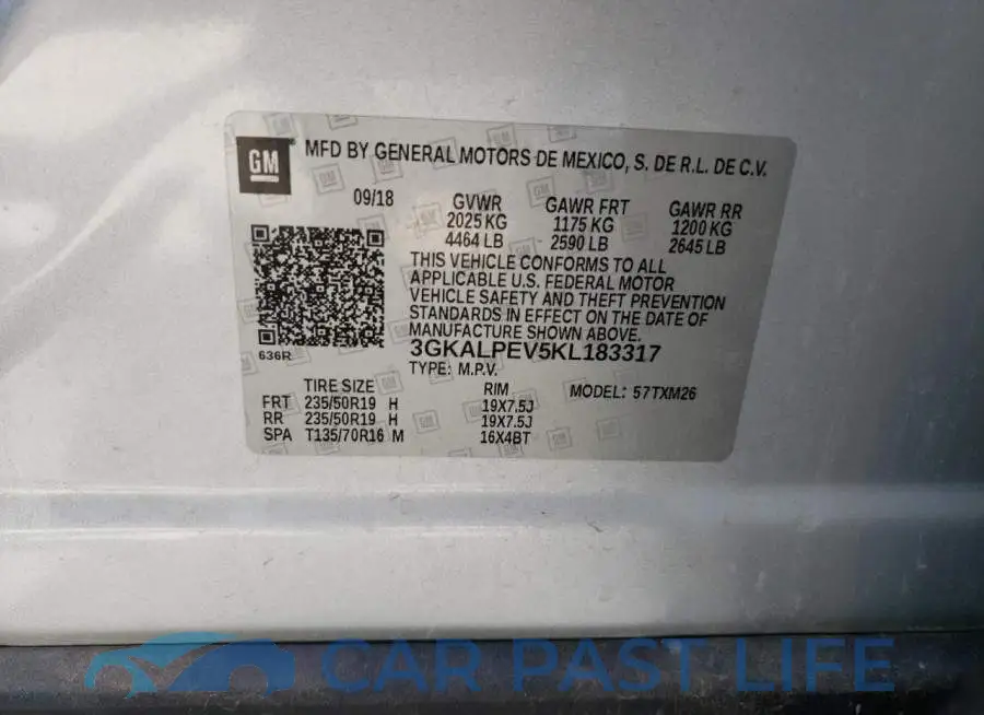 3GKALPEV5KL183317# 12