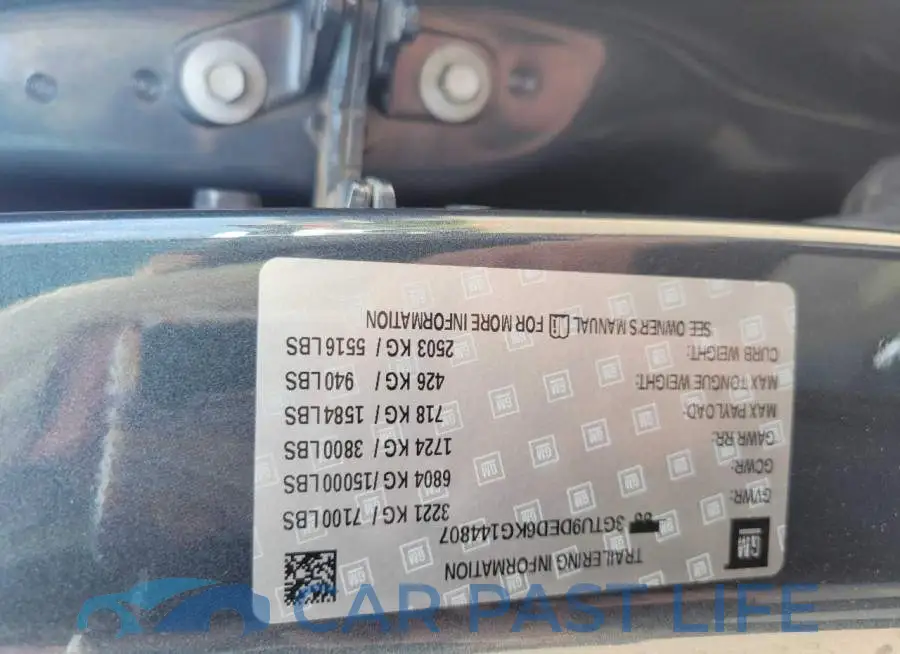 3GTU9DED6KG144807# 10
