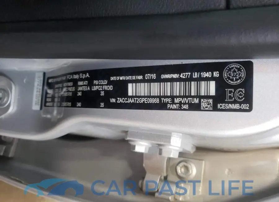 ZACCJAAT2GPE09968# 14
