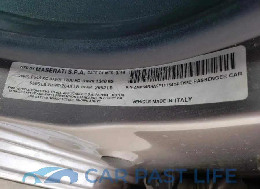 ZAM56RRA5F1135414# 12
