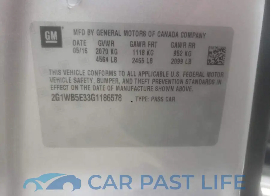 2G1WB5E33G1186578# 13