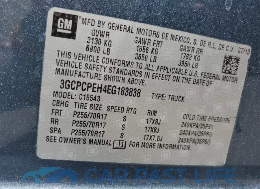 3GCPCPEH4EG183838# 13