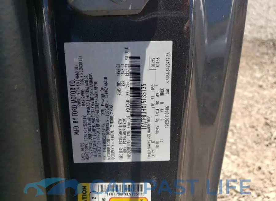 1FATP8UHXL5135135# 13