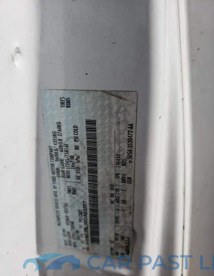 1FDSE35L39DA83357# 12