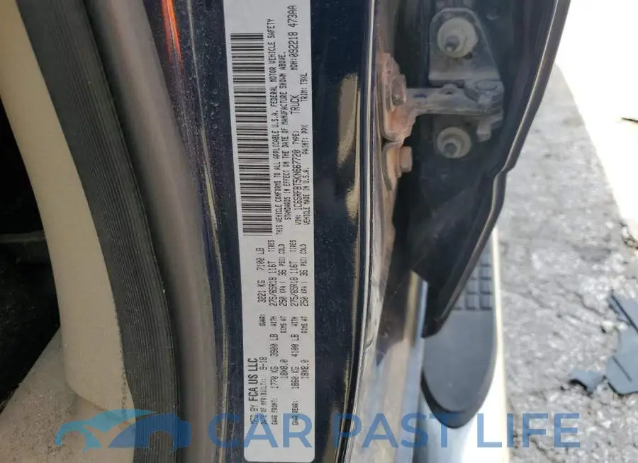 1C6SRFBT5KN667720# 12